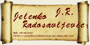 Jelenko Radosavljević vizit kartica